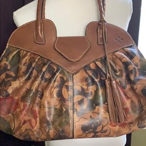 Patricia Nash Lione Handpainted Satchel